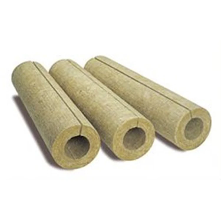 Chilled Water Rock Mineral Wool Pipe Insulation Factory Heat Insulation Stone Wool Tube Mineral Wool Waterproof Pipe Insulation