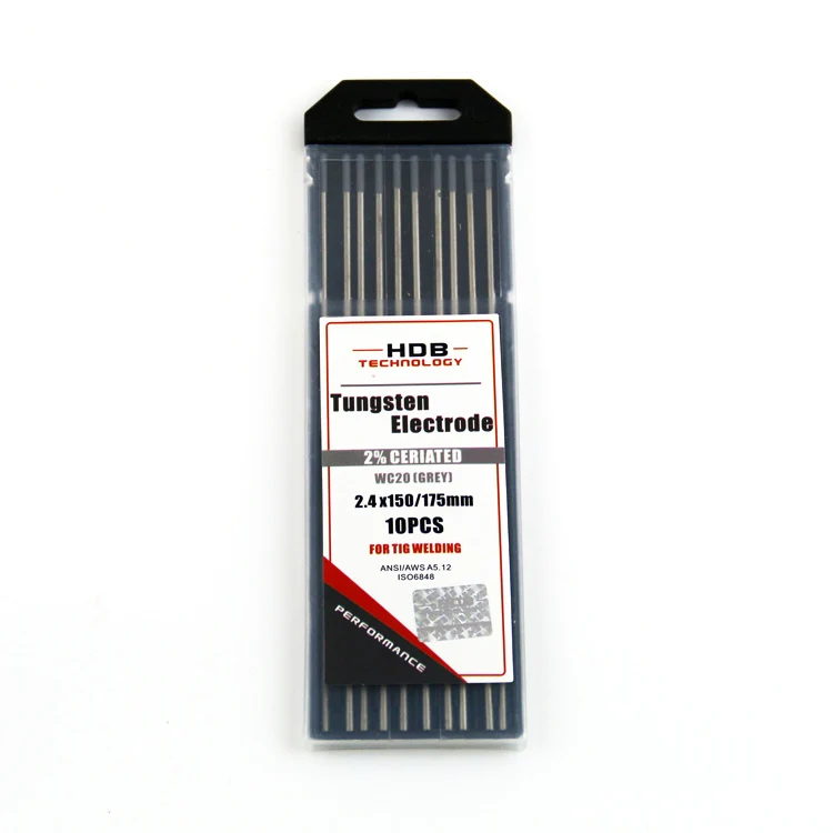 WC20 Hot Sale Wolfram Electrode Tungsten For TIG Welding Torch