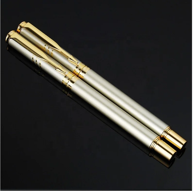Customized luxury office cap-off design smooth writing roller pens