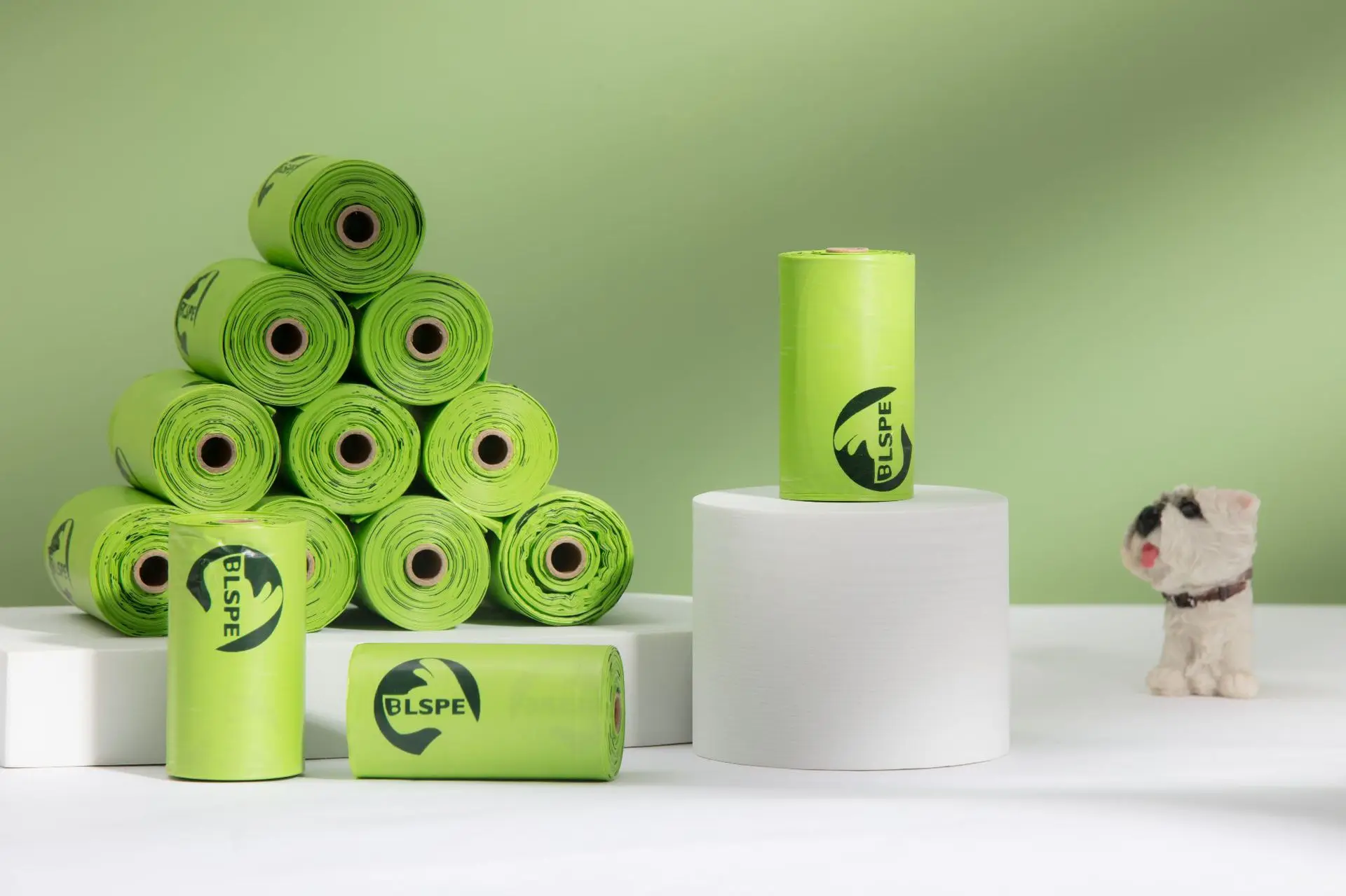 Hot selling 100% Degradable Biodegradable Cornstarch Compostable Plastic Garbage Bag Pet Dog Waste Poop Bag