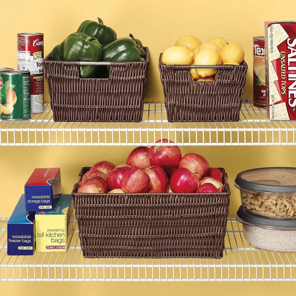 2019 Storage Carry Food Plastic Rattan Basket