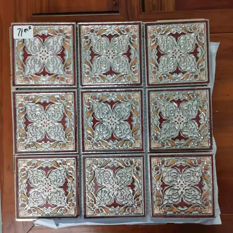 
Luxury golden colored electroplate glazed ceramic mosaic tile 