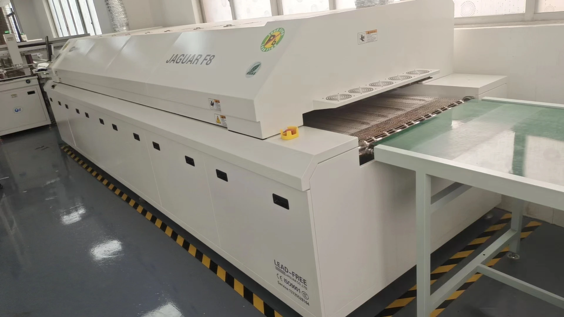 Factory direct sale  F8-1200 Large eight temperature zone lead-free hot air SMT reflow solder for SMT production line