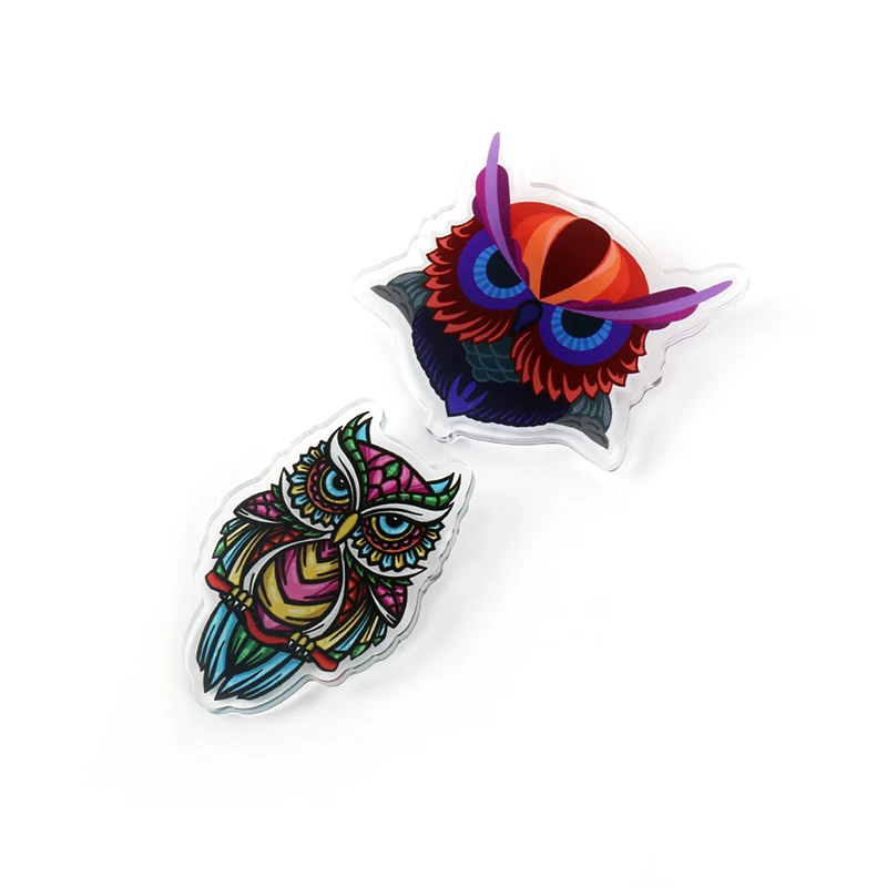 Customized Available Top Quality Lip Gloss Key Chain  Lighter Offset Printing Acrylic Keychain