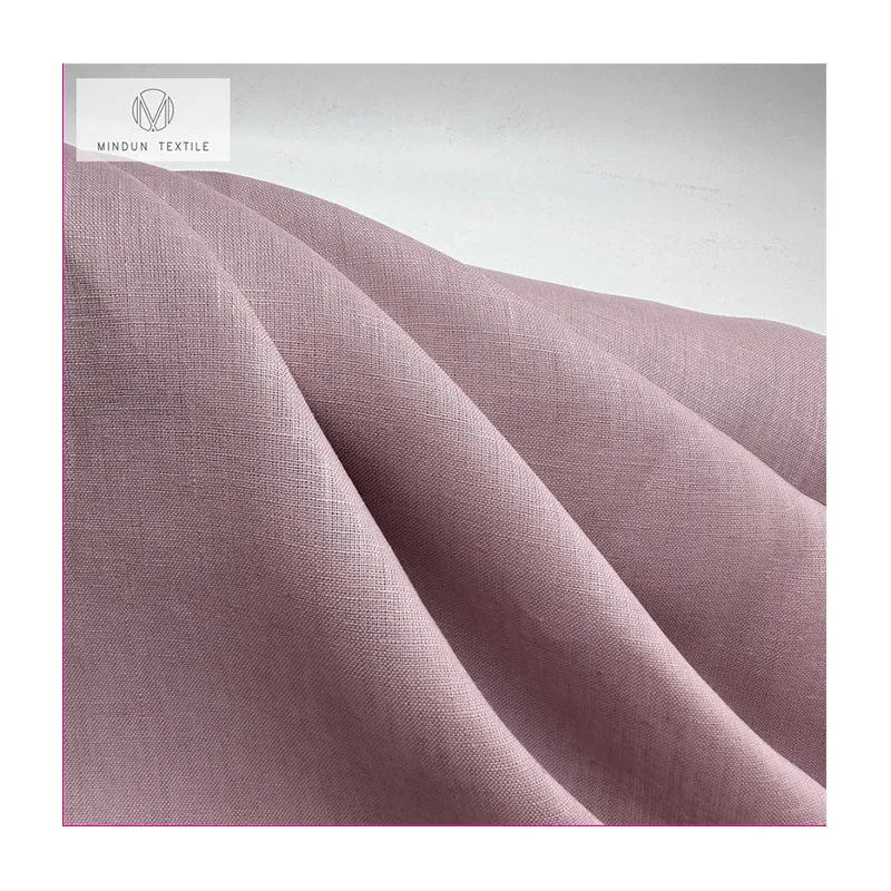 Mindun Custom French Linen Fabric Flax Fabric Price Fabric 55% Linen 45% Cotton