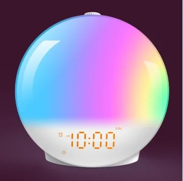 Smart Wake up Light Sunrise Alarm Clock for Kids Adults Bedrooms