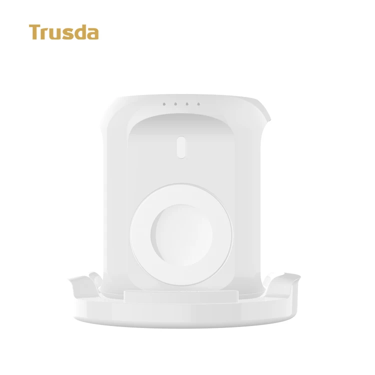 TRUSDA WP12 M Fi certified iphoe watch charger wireless power bank 3000mah build in 10w ouput charging