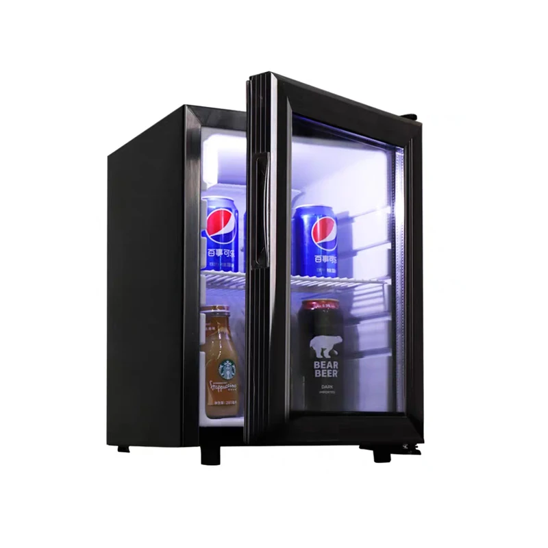 Mini Portable 21L  Fridge Refrigerator Glass Door Cooler
