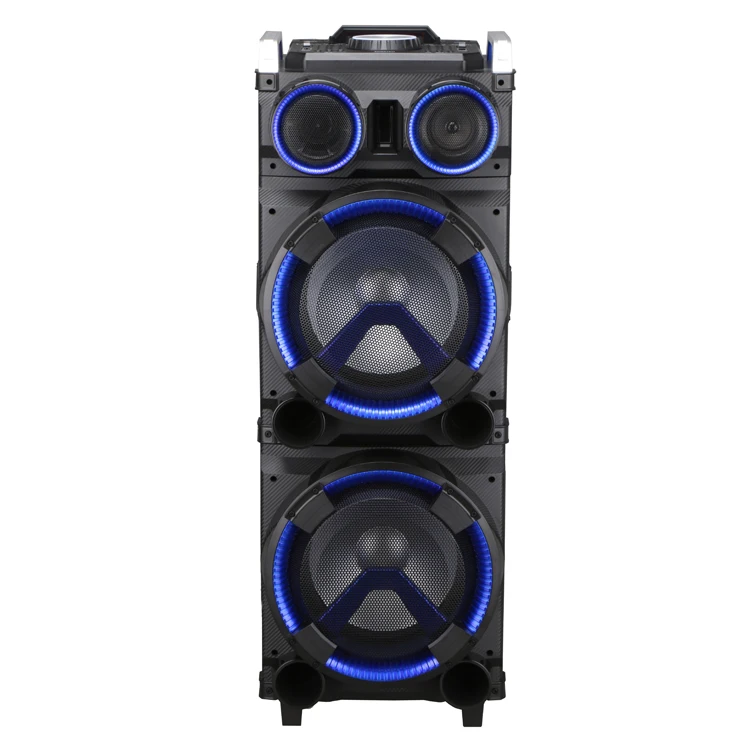 
DJ speaker with dual speakers and shocking sound effects produced by top manufacturers With wheels and trolly 