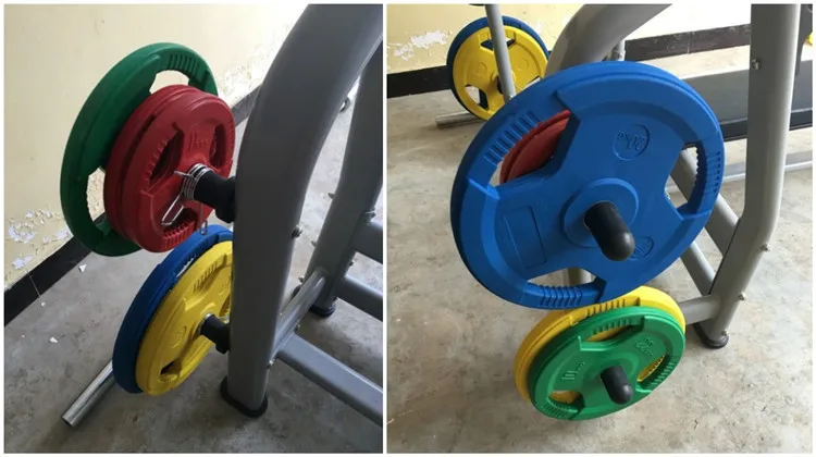 Factory Direct Buy 2.5kg-25kg Gym Cast Iron Plate Plates Barbell Disc Rubber Bumper Weight Plates