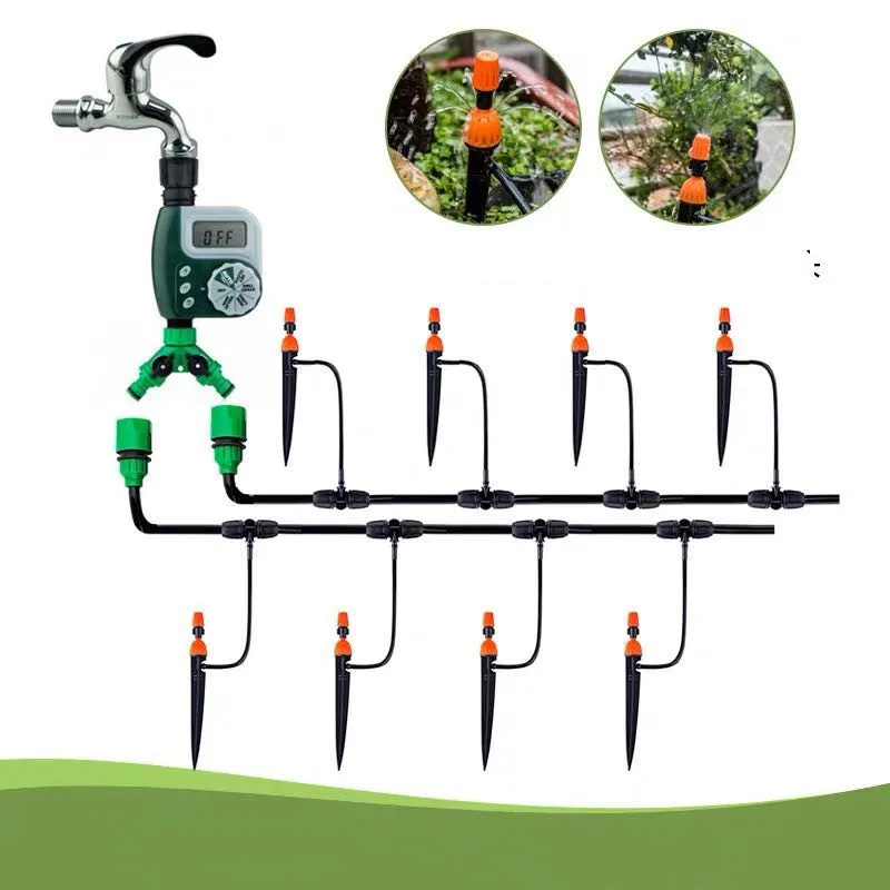 China Popular 5M/10M/15M/20M/30M/40M  Garden Drip Automatic Watering Control Battery mist irrigation