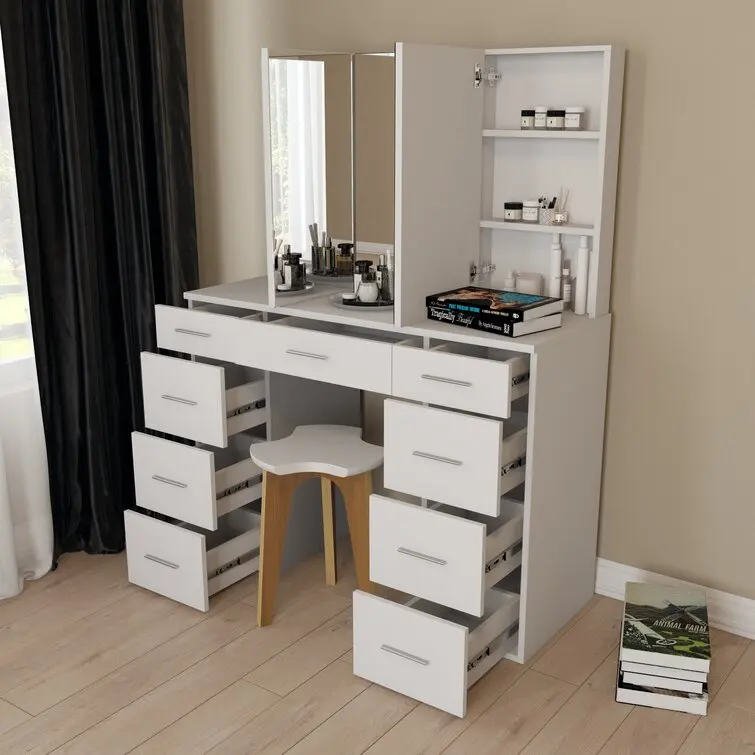 Cheap Price Guaranteed Quality Professional Anti-Fog Mirror Wooden Dressing Table