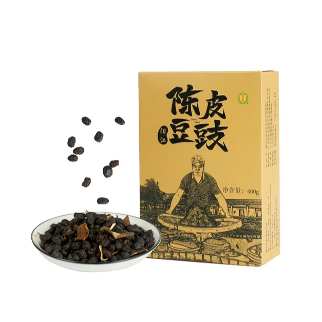 
Douchi Tempeh Packaging Box Fermented Soybeans Black Beans Sauce Flavor dried orange peel fermented soya bean 