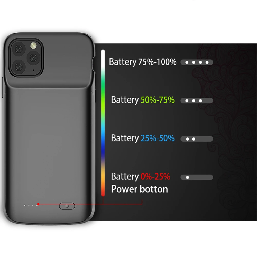  Шэньчжэнь коробка батареи ванка силы для iPhone 11 Pro MAX 5000 мА/ч удобный заряда Чехол зарядный