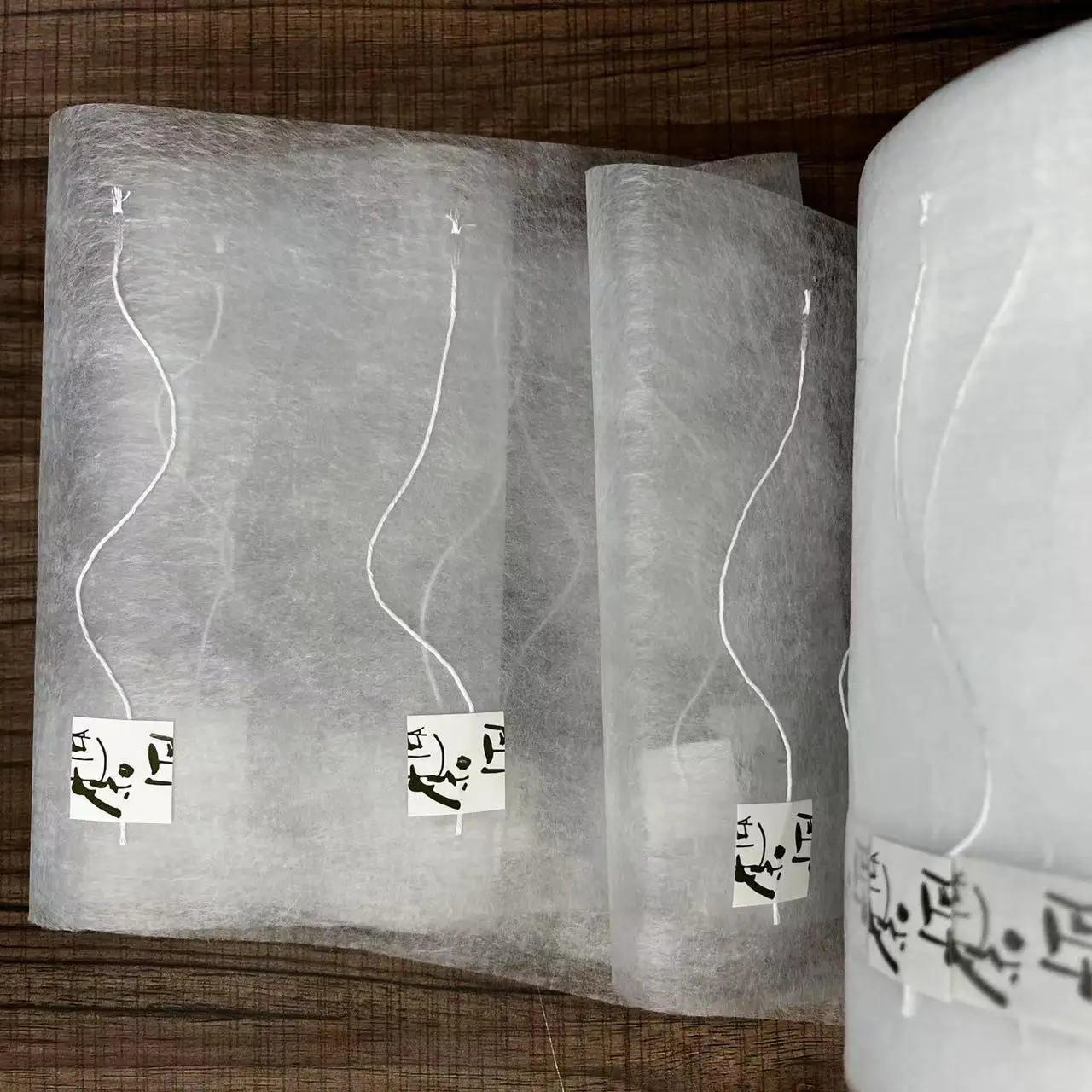 18g China manufactured Disposable PLA Nylon Mesh Drawstring Empty Tea Filter Bags in roll