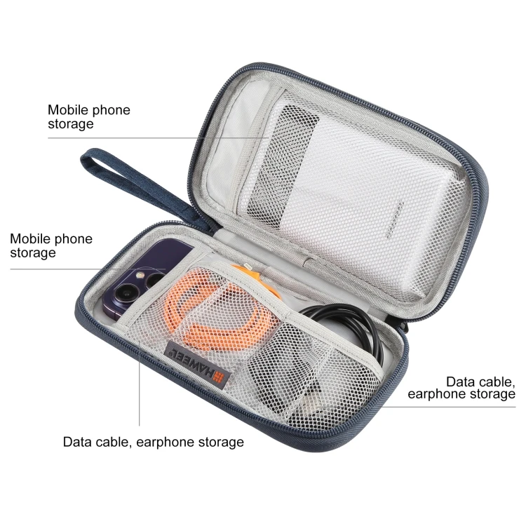 Factory Cheap Price HAWEEL Electronic Organizer Storage Bag for Cellphones, Power Bank, Cables, Mouse, Earphones