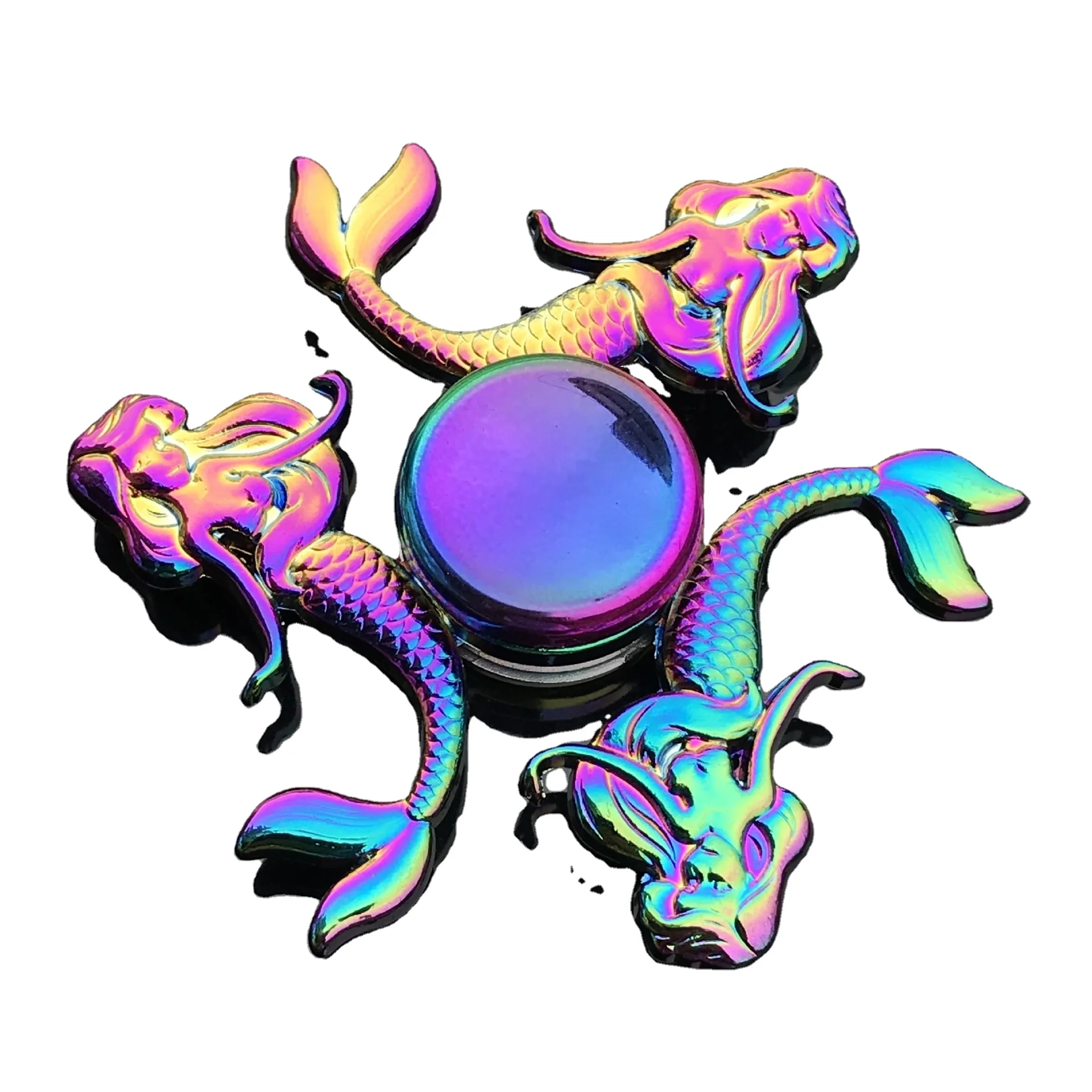 Радуга снитч Непоседа пальцы рук обсушки салатных листьев гироскопа, игрушка для снятия стресса, весело спираль Твистер Металл фокус декомпрессии игрушечный кубик для кончиков пальцев