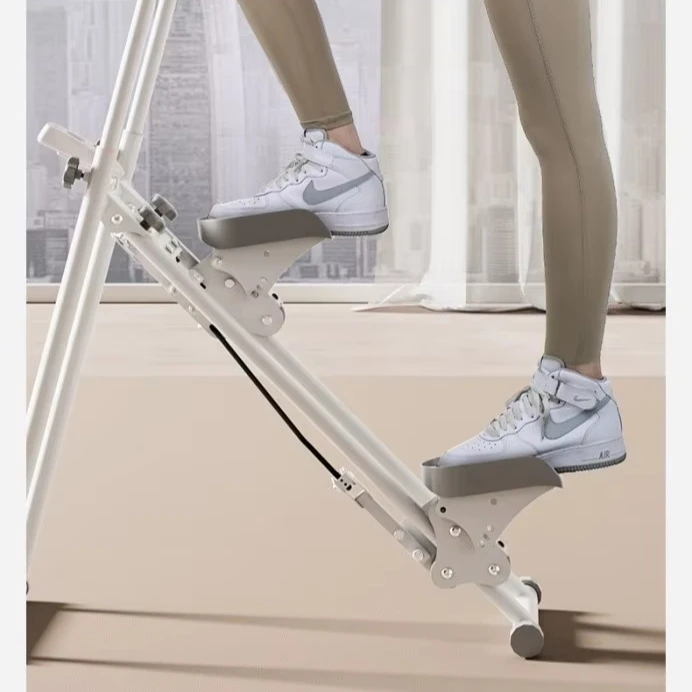 Adjustable Home Gym Fitness Vertical Mountain Climber Metal Folding Stair Climbing Machine With Comfortable Armrest Pedal Height