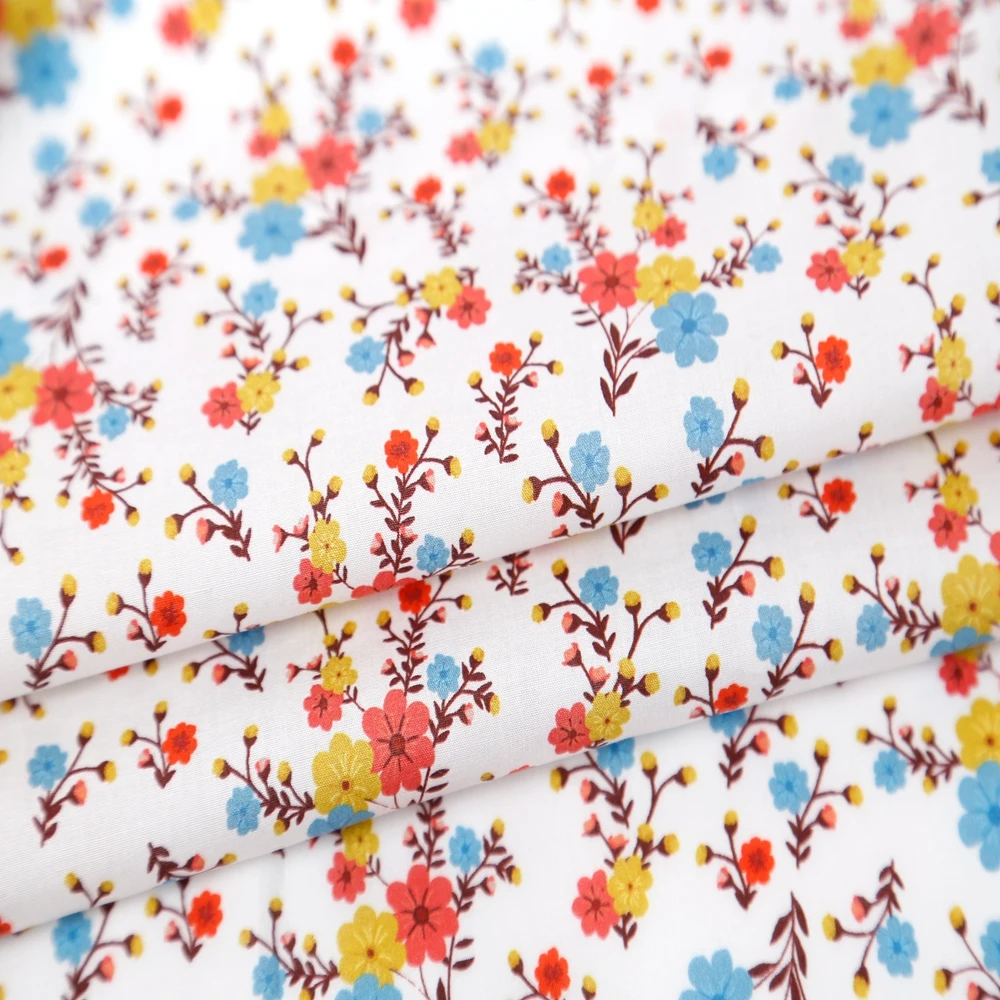 Tana Cotton Fabric Floral Digital Print Custom Poplin London Liberty Textile