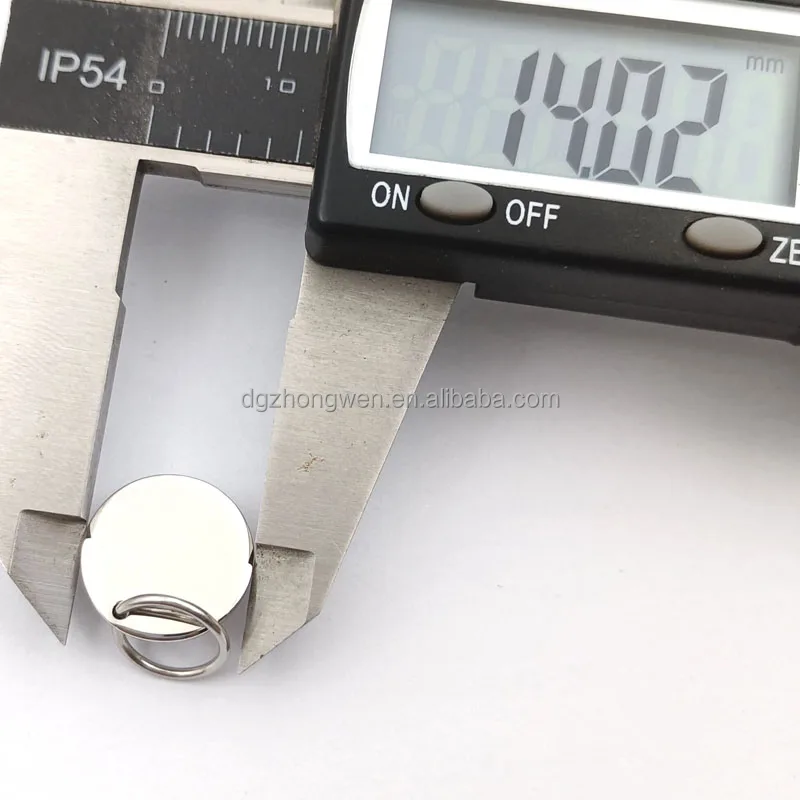 
custom 14mm blank engraved logo charm stainless steel jewelry pendant charms for bracelets and necklaces 