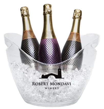 8L/267OZ Bar Ice Bucket Special Ice Bucket PS/Acrylic Plastic Transparent Ice Bucket Family Red Wine Bucket