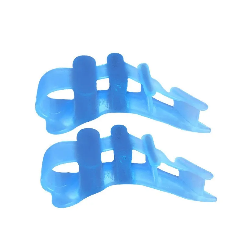 OLLAS Hallux valgus bunione corrector overlapping big toe alignment guards spacers with 5 holes soft gel silicone toe separator