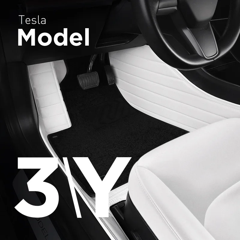 3d rubber waterproof new tpr car floor mats for tesla car mats rhd