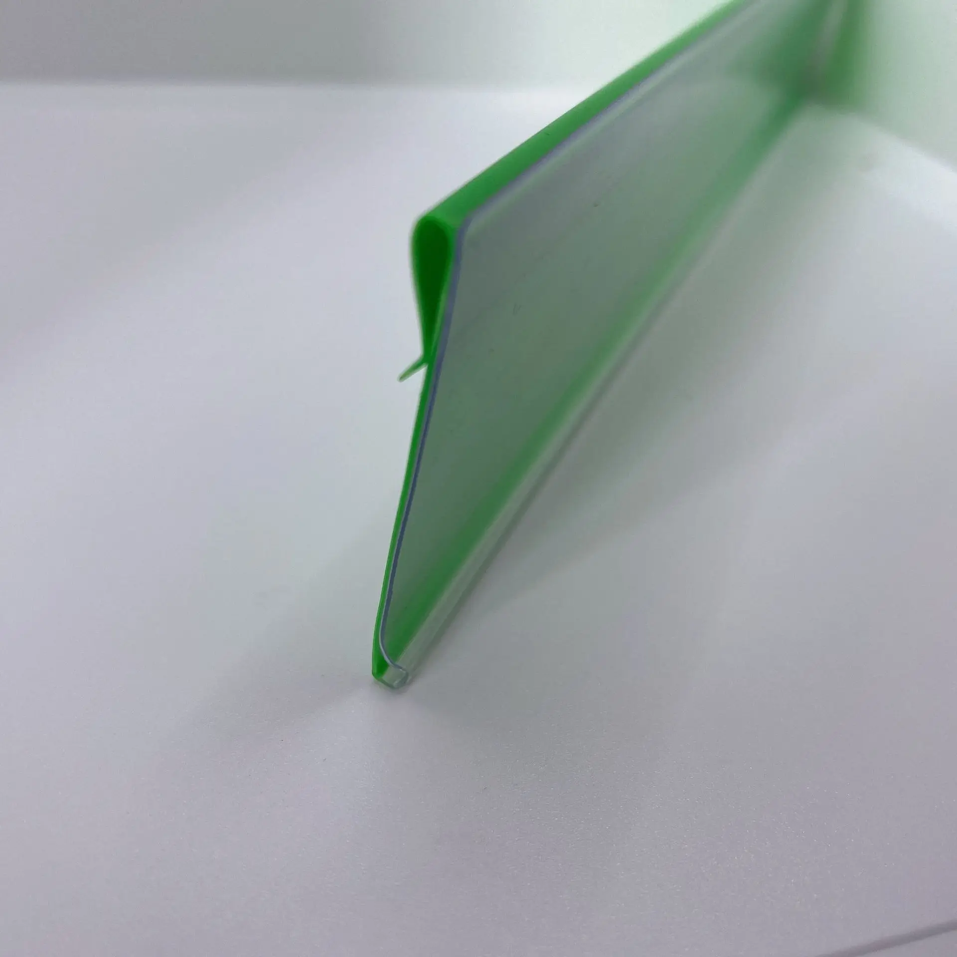 plastic label holder shelf for supermarket