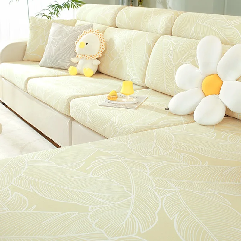 Sofa cover ice silk summer sofa cover hat universal all inclusive elastic anti slip