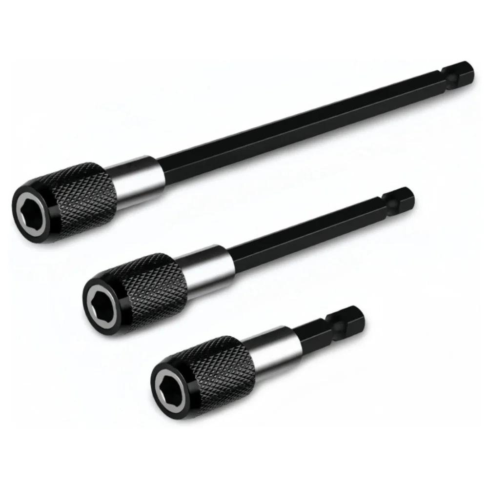3pcs 1/4 Inch Hex Shank Quick Release Bar Socket Set DIY Power Tool Accessories Handheld Screw Nut DrillDriver OEM Customization