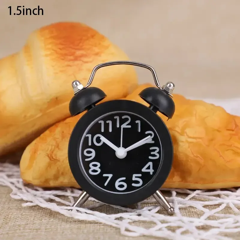 Best Price Circular Multi-function Alarm-Clock-Metal 1.5Inch Traditional Alarm Table Clock