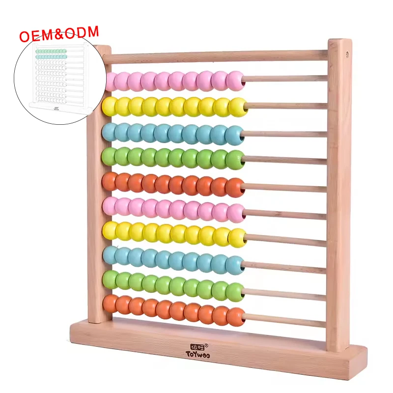 YSR 2024 Hot selling Wooden Numbers Counting Calculating Beads Abacus Math Learning Mathematical Operation Digital Computing Toy
