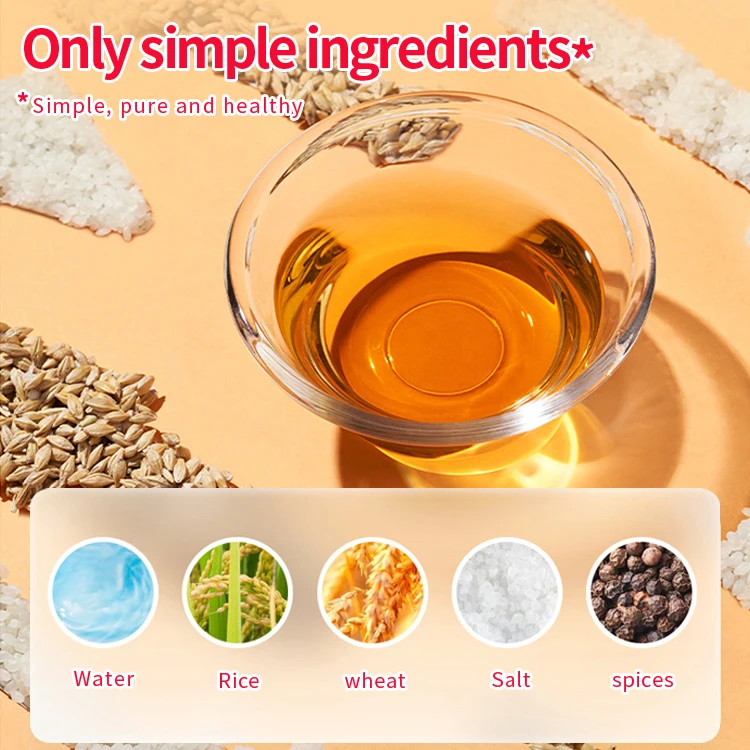 1.9L artificial preservatives free golden label cooking wine wholesale Chinese fermented grains brewing bulk seasoning wine