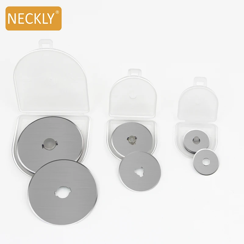 Customize 28MM 45MM 60MM  Plastic Handle Replaceable Round Blade Knife Rotary Cutter Blade