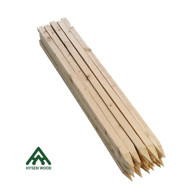Hysen Wood Garden Stakes Fot Vegetables 19 Mm*19 Mm Wooden Poles Plastic Garden Fence Fencing, Trellis & Gates Not Coated
