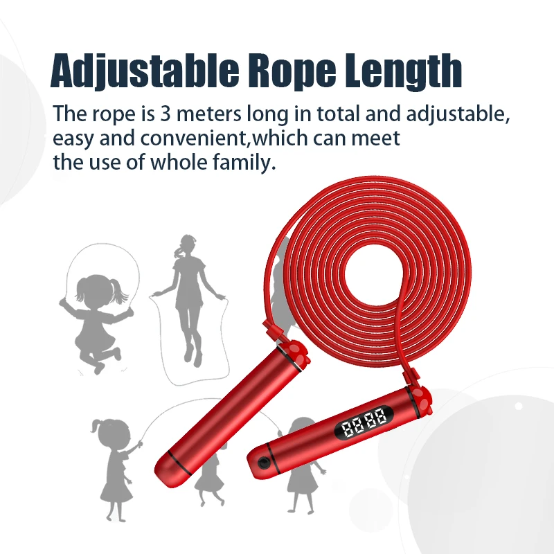 Amazon hot selling aluminum handle cordless smart jump rope buy adjustable smart skip rope With digital counter