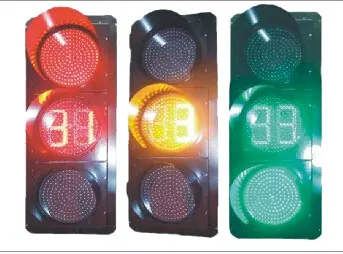 400mm Ryg Full Screen LED Traffic Signal Light with Countdown Timer