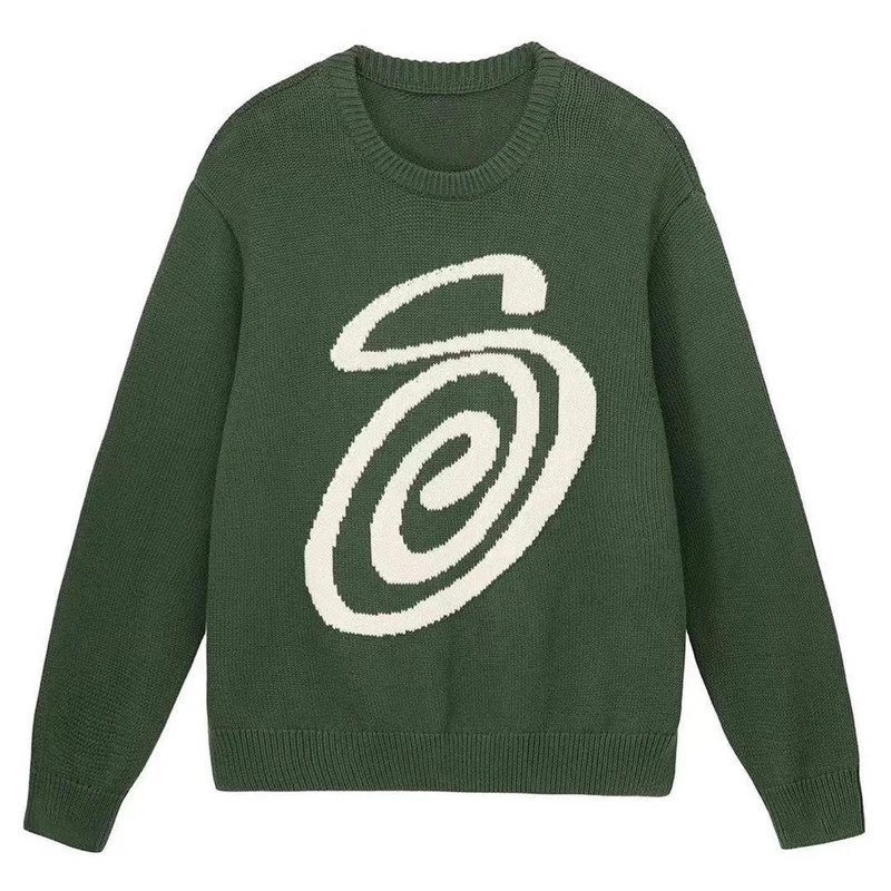 custom knit sweater men graphic knit tapestry soccer knit graphic sweater over for men