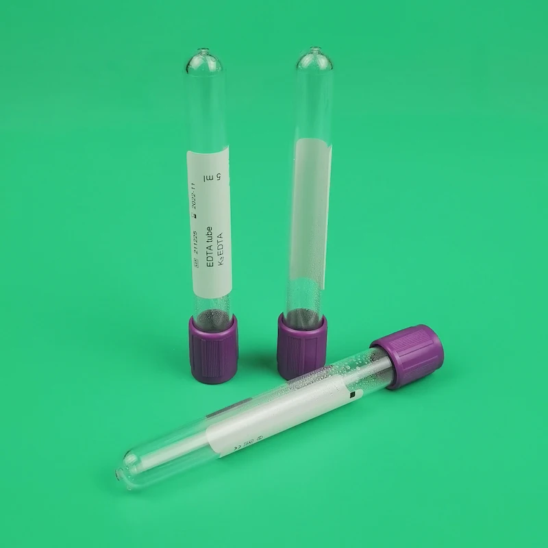 Высококачественная вакуумная трубка из ПЭТ для сбора крови EDTA K3 для лаборатории