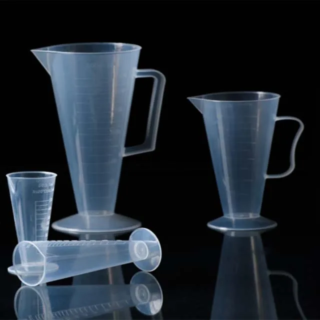 Лабораторный Пластиковый Полипропиленовый треугольный мерный стакан