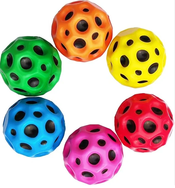 Pop Squeeze Sensory Ball Rubber Bouncing Toy for Fun Bounce Effect Decompression Toy to Improve Hand-Eye Coordination
