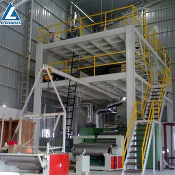 1600mm SMS spunbond  Nonwoven Fabric making machine / spunbond Nonwoven Fabric Production Line for Baby Diaper and Mask Making