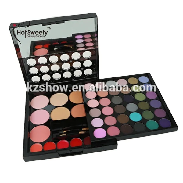 Private label professional high quality big cosmetics kits waterproof 36 colors eyeshadow and 5 color lipstick makeup set