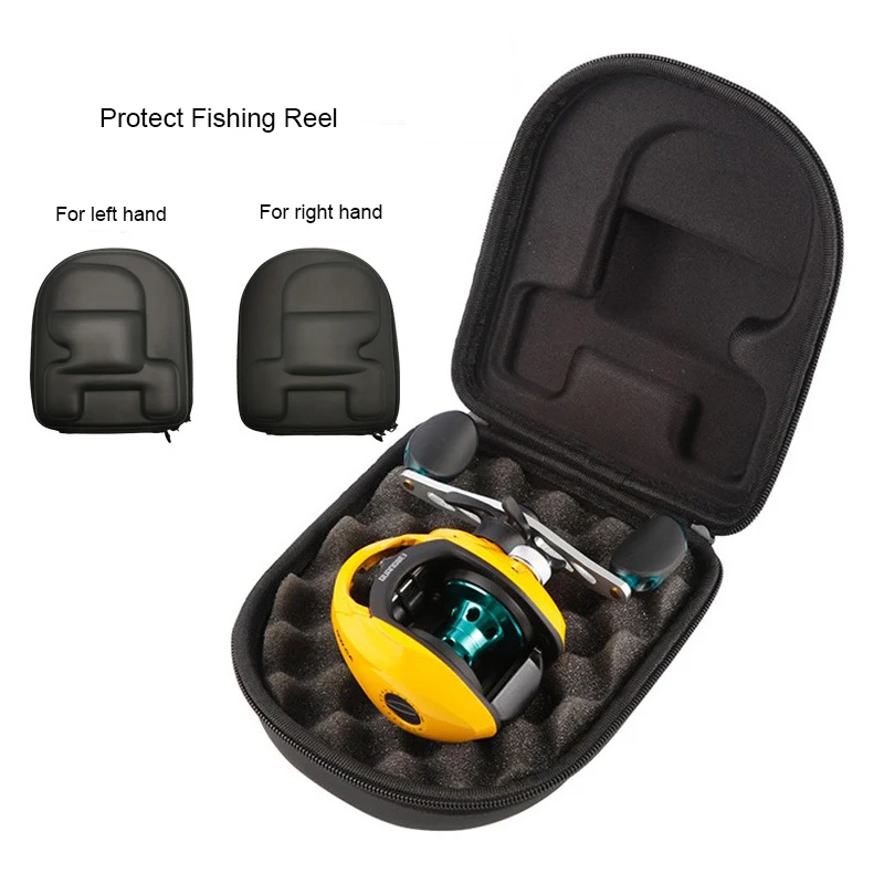 Custom Logo Waterproof  Shockproof Dustproof EVA  Protective Carrying Case Pouch Sleeve Fishing Reel Bag Fishing Bags