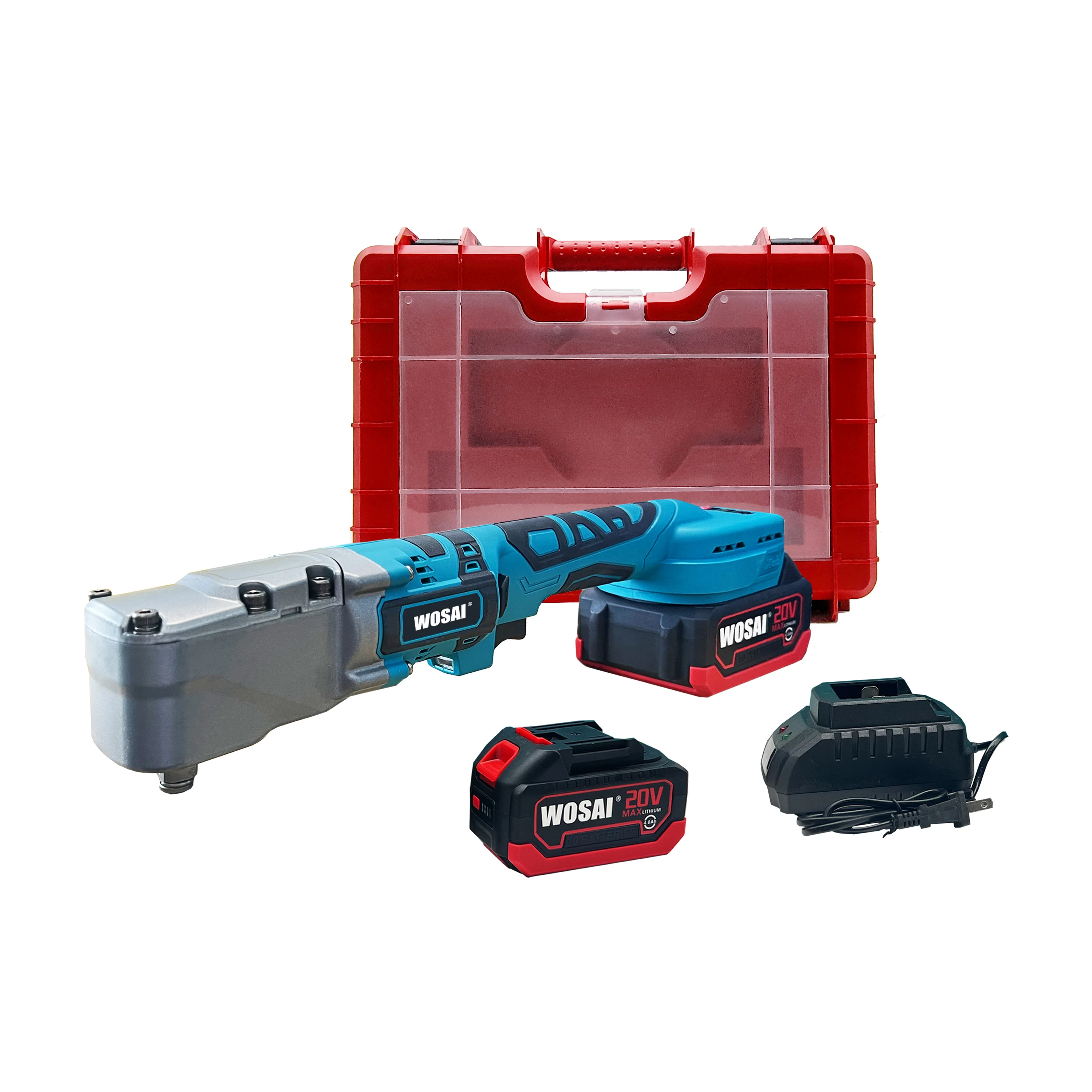WOSAI 20v Brushless 90 Degrees Cordless Ratchet Wrench Power Wrenches