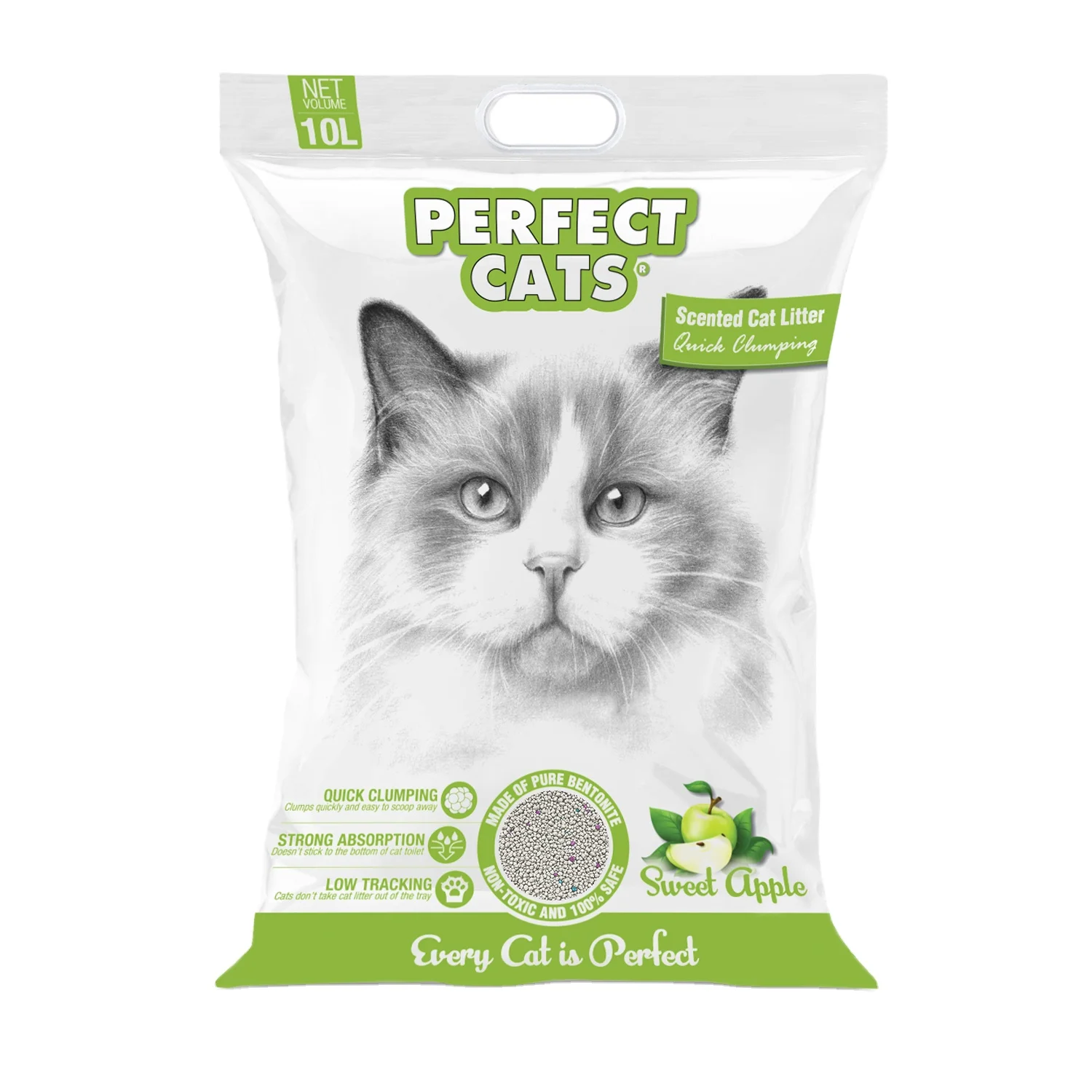 Leading Pet Factory  Manufacturer 100%  Natural Colored Bentonite Cat Sand  Clumping Cat Litter