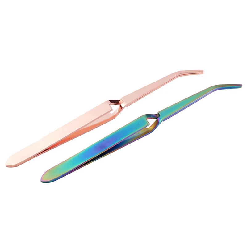 Stainless Steel Nail Shaping Tweezers Pinch Nail Tool for Acrylic UV Gel Tips C Curve Pinchers Sculpture Clip
