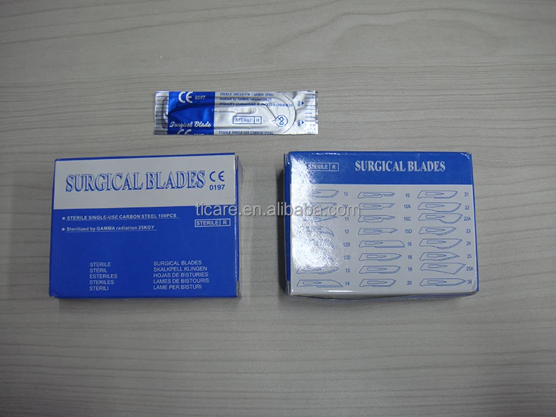 Stainless steel Knife Blade Carbon Disposable Surgical Scalpel Blades