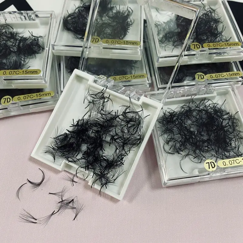 Private Label Lashes 2019 Eyelash Extension Premade Fan 4D Lash Clusters Premade Volume Loose Fan False Eyelashes