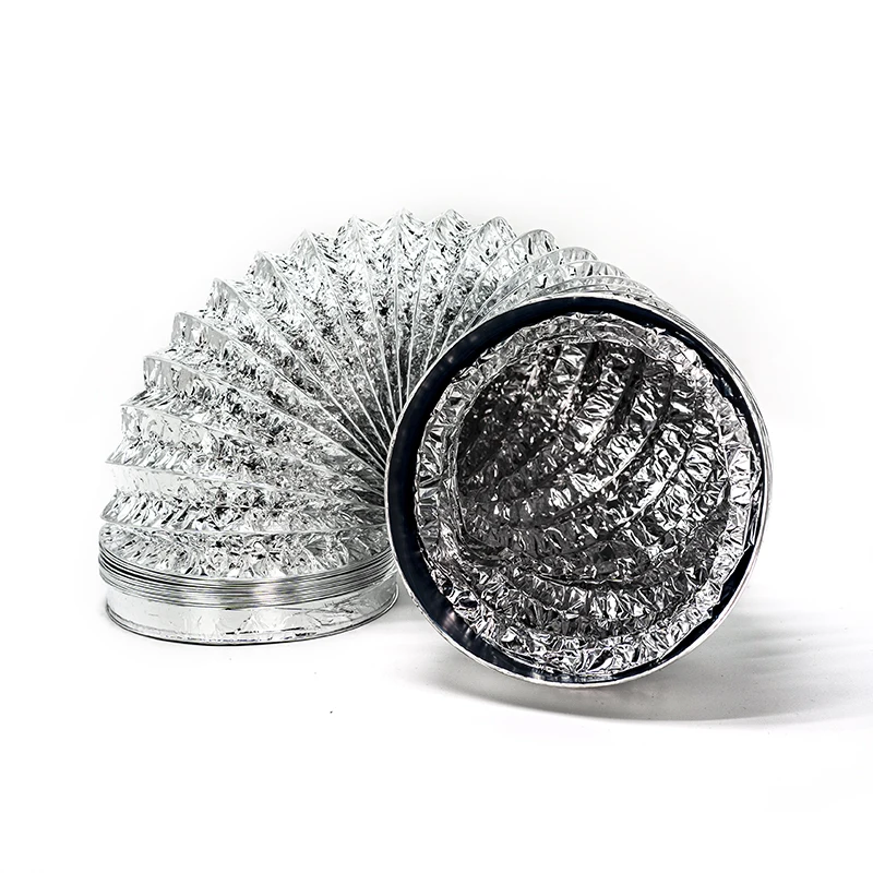 Ventilation Fan Outer Pvc Inner Aluminum Foil Duct Ventilation Flexible Tube Hand Held Joining For Ventilation Duct